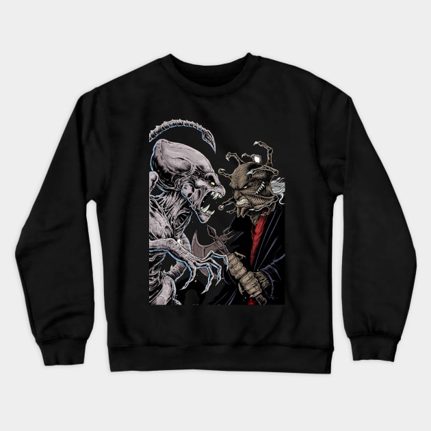 Pumpkinhead vs Jeepers Creepers Crewneck Sweatshirt by KenHaeser